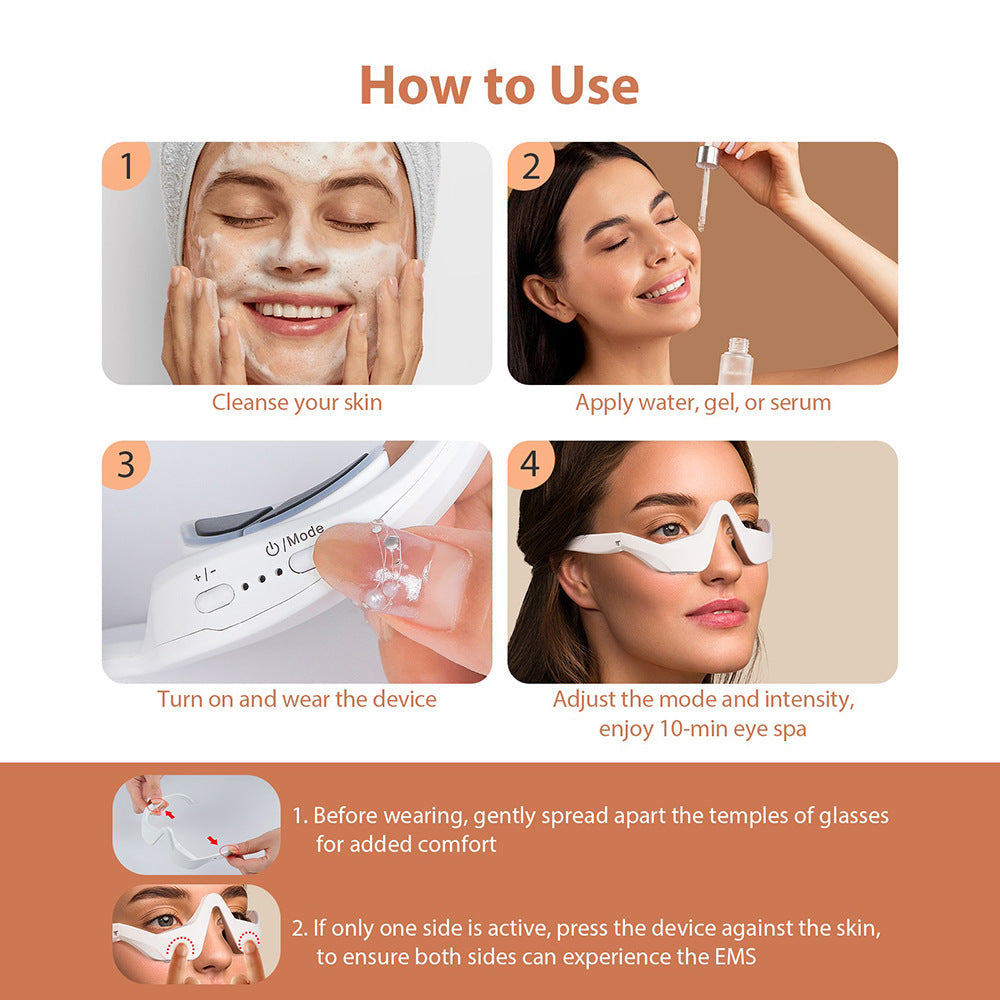 Bright Eyes, Confident You β  Eye Massager with Red Light Therapy