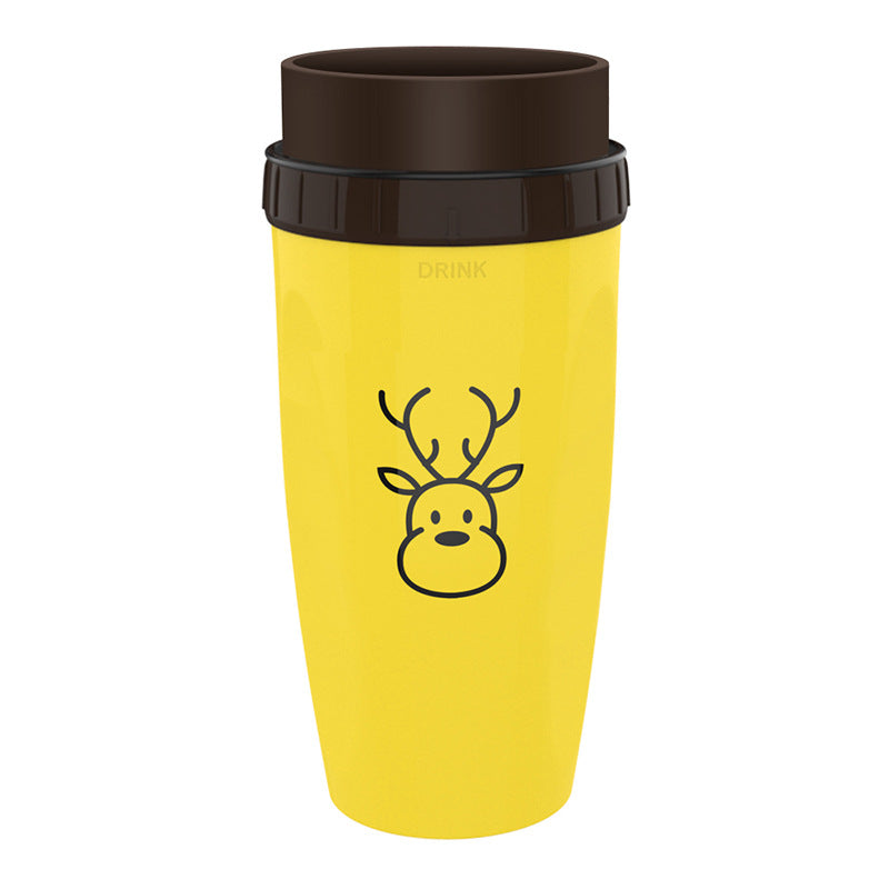 TwistLock No-Lid Travel Tumbler – Spill-Proof, Hot & Cold Drink Cup with Straw Seal