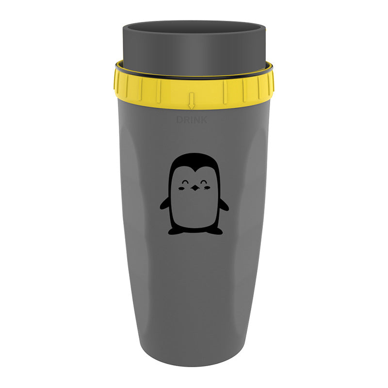 TwistLock No-Lid Travel Tumbler – Spill-Proof, Hot & Cold Drink Cup with Straw Seal