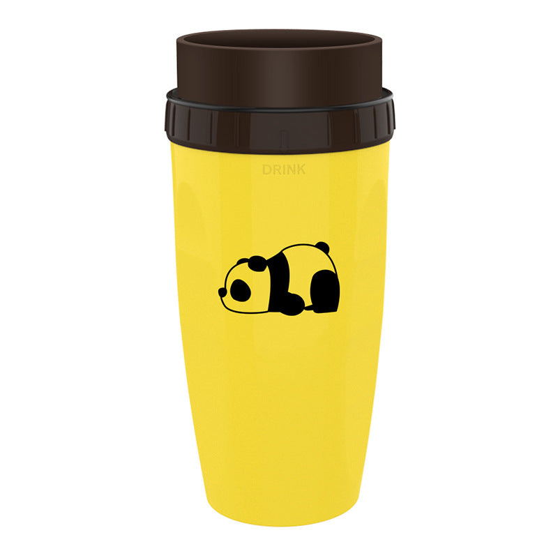 TwistLock No-Lid Travel Tumbler – Spill-Proof, Hot & Cold Drink Cup with Straw Seal