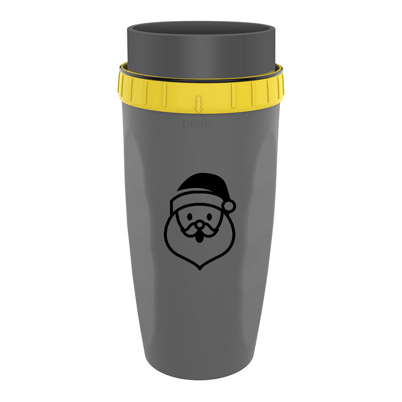 TwistLock No-Lid Travel Tumbler – Spill-Proof, Hot & Cold Drink Cup with Straw Seal