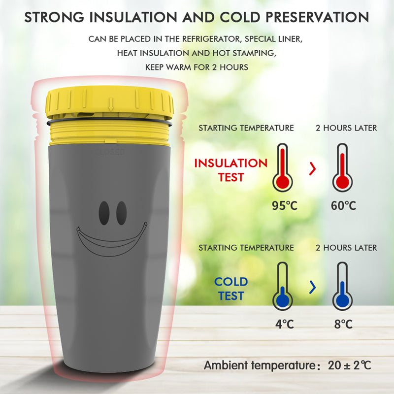 TwistLock No-Lid Travel Tumbler – Spill-Proof, Hot & Cold Drink Cup with Straw Seal