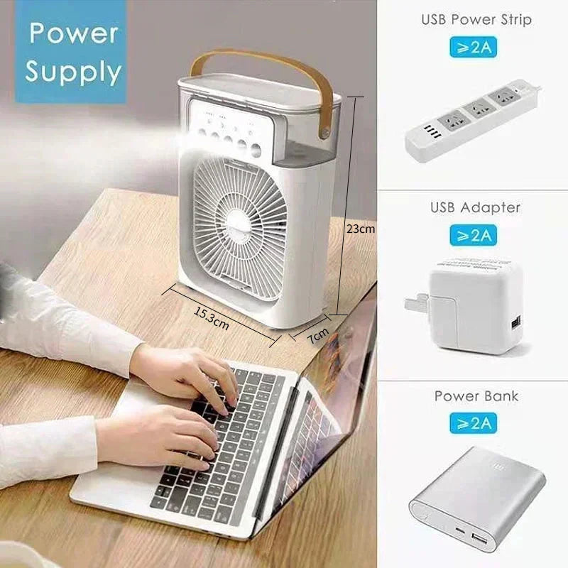 3-in-1 Portable Air Cooler with Humidifier