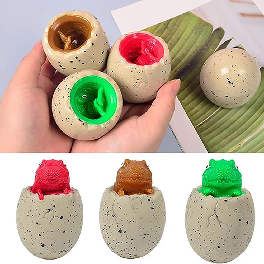 Dino Egg Squeeze Toys (Set of 3) โ Pop, Squish, Surprise