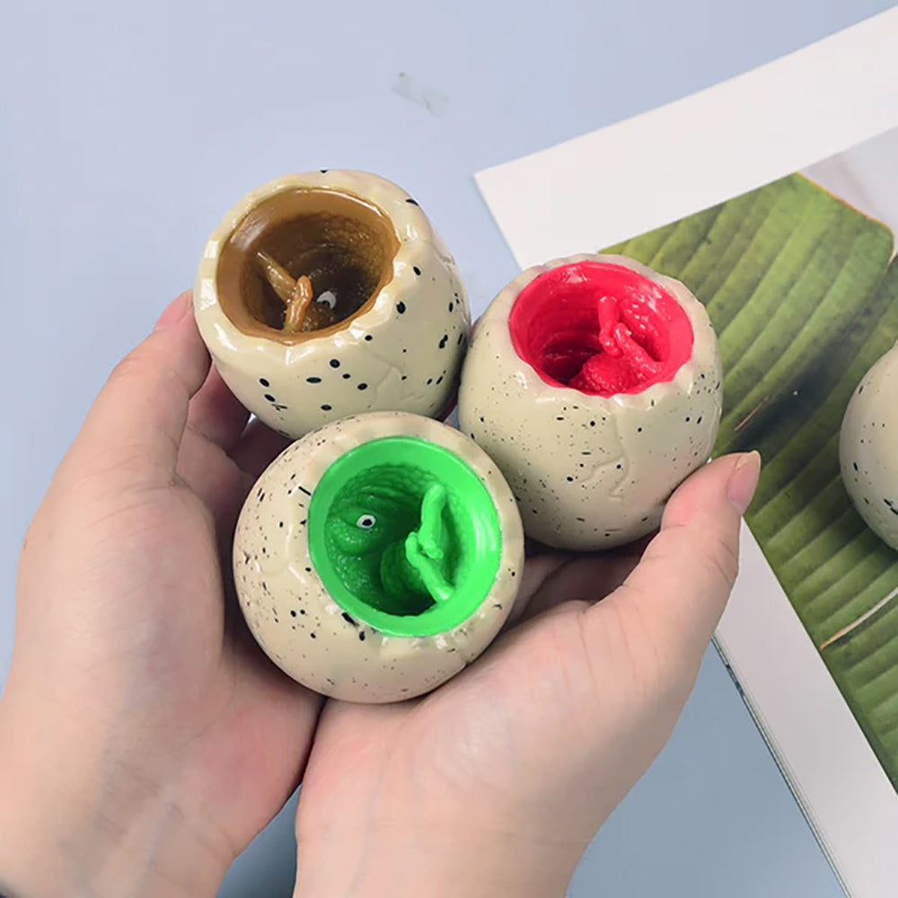 Dino Egg Squeeze Toys (Set of 3) โ Pop, Squish, Surprise