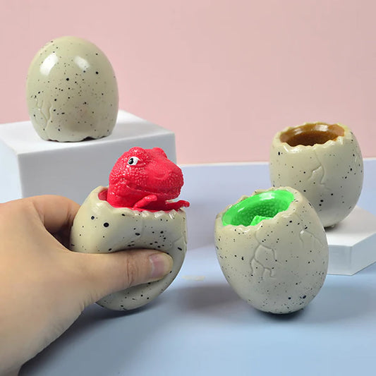 Dino Egg Squeeze Toys (Set of 3) – Pop, Squish, Surprise
