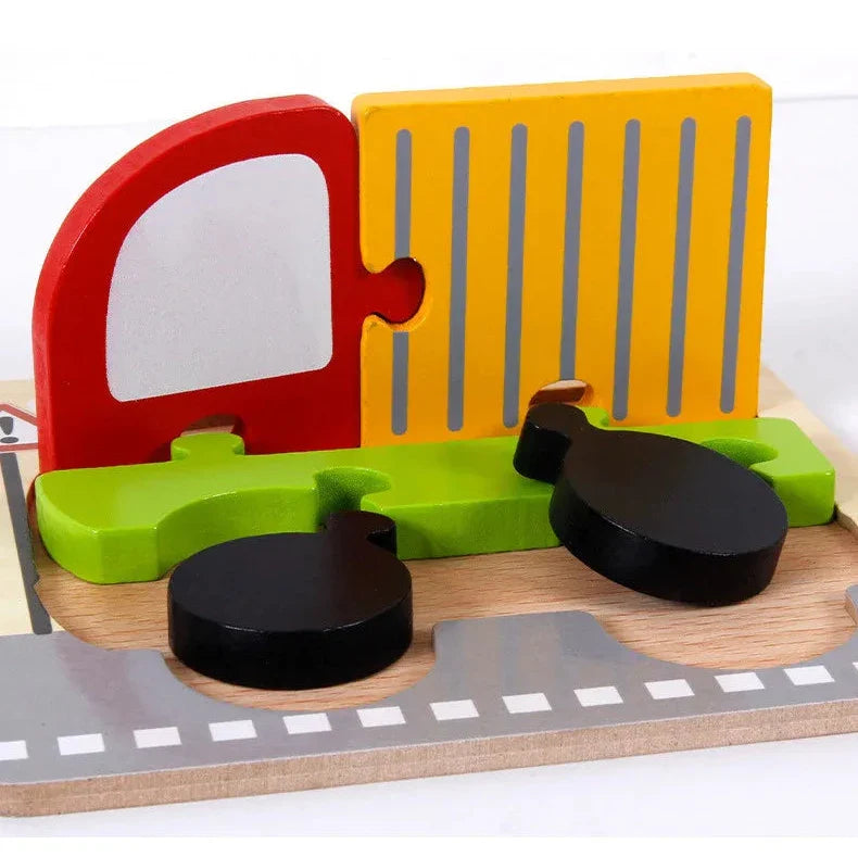 3D Wooden Animal Puzzle - Early Learning & Brain Booster for Kids