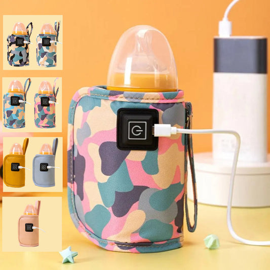 Baby Sip-Ready, Anywhere: USB Bottle Warmer with 3 Heat Settings