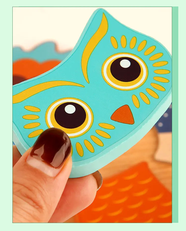 3D Wooden Animal Puzzle - Early Learning & Brain Booster for Kids