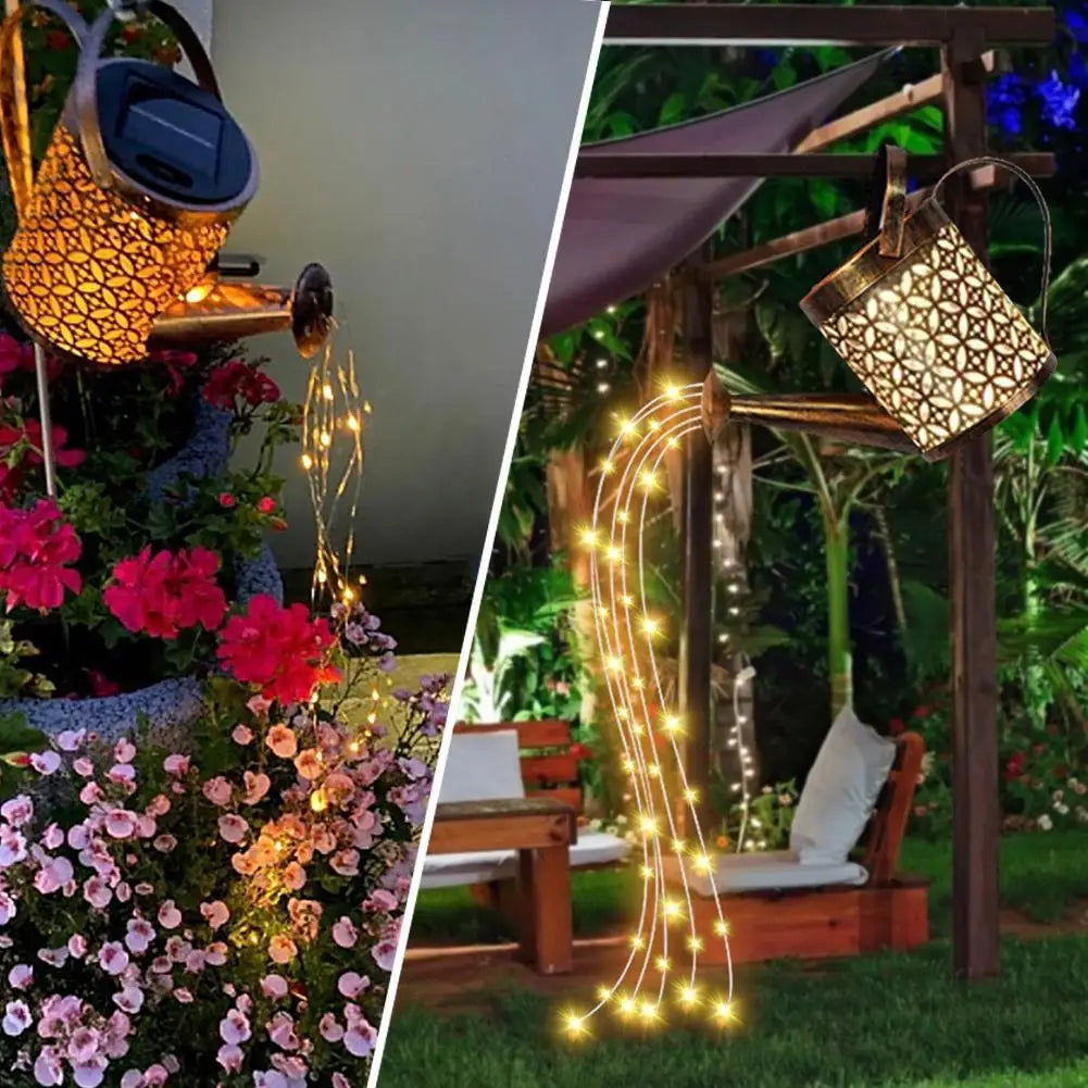 Starlit Shower Solar Watering Can Light – Magical LED Garden Lantern