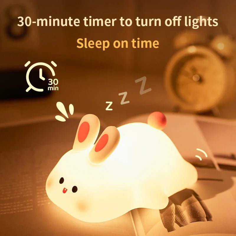 Rechargeable Lazy Panda Night Lamp β Tap-On Glow for Cozy Corners