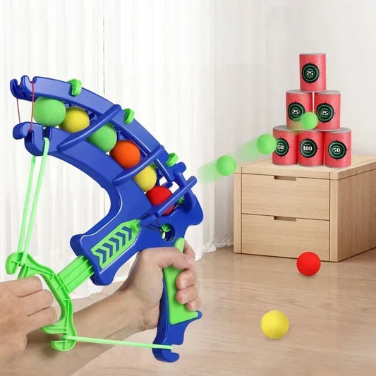 Stick & Slay Party Game – Slingshot + Sticky Dartboard + Mini Hoops = Chaos Unlocked