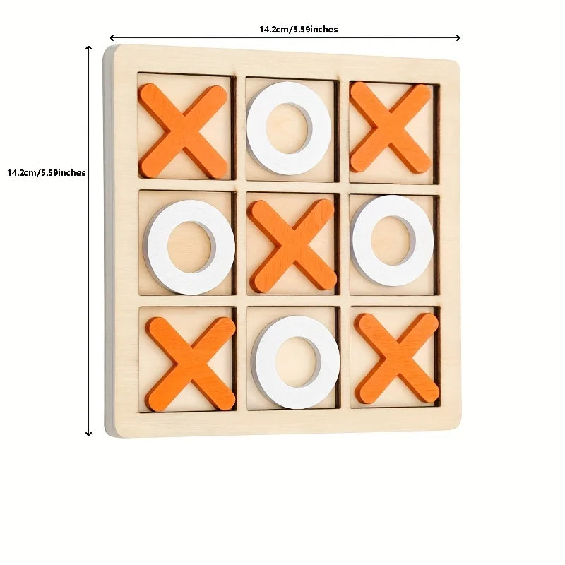 Solid Wood Tic Tac Toe – Timeless Fun for the Whole Family