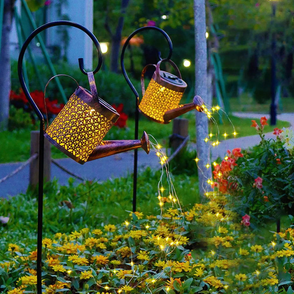 Starlit Shower Solar Watering Can Light – Magical LED Garden Lantern