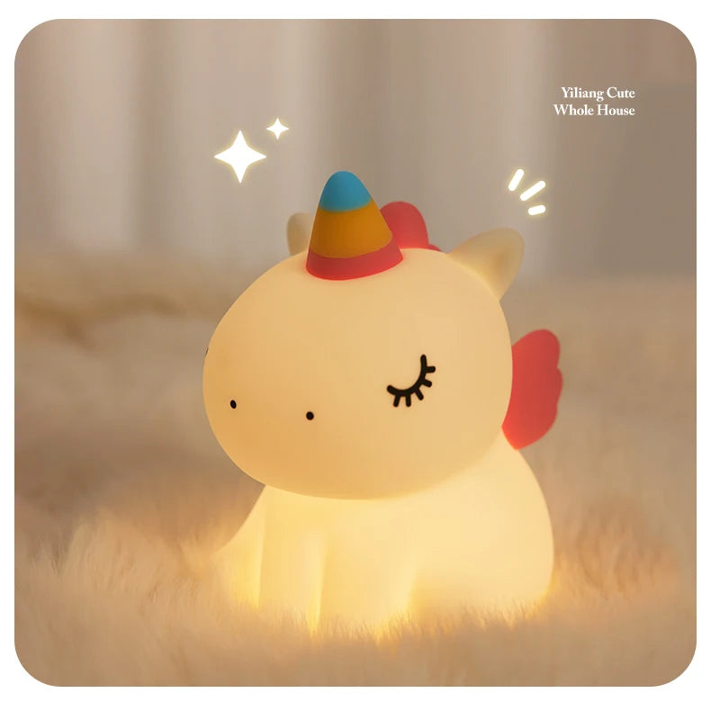 Rechargeable Lazy Panda Night Lamp β Tap-On Glow for Cozy Corners