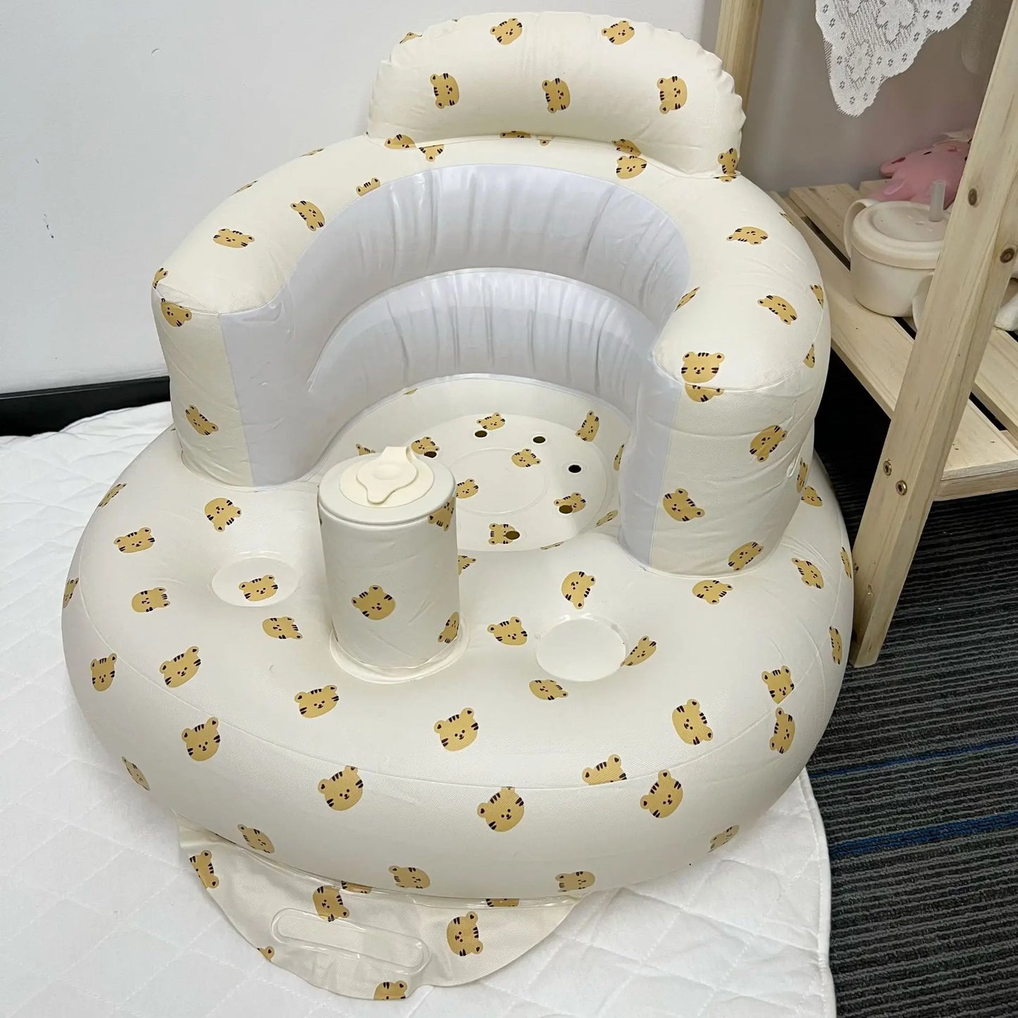 Inflatable Stylish Sofa - Portable Support for Little Sitters