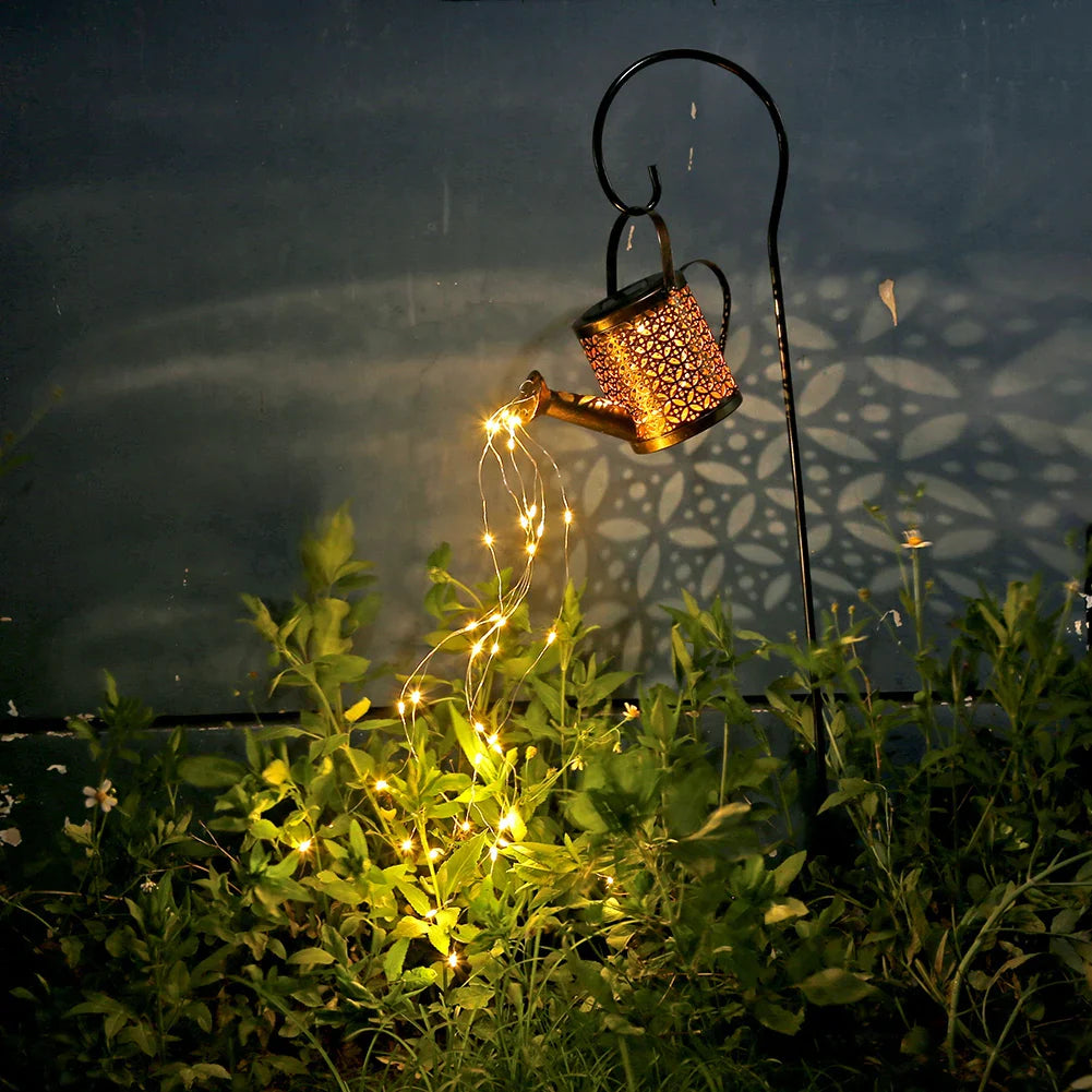 Starlit Shower Solar Watering Can Light – Magical LED Garden Lantern