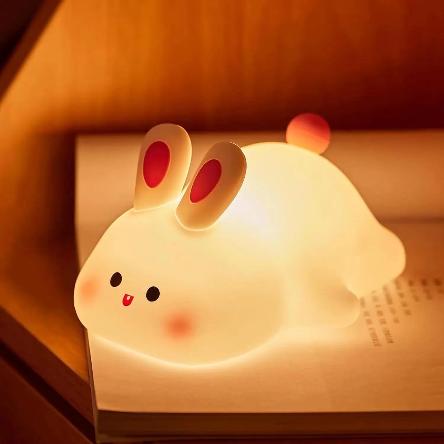 Rechargeable Lazy Panda Night Lamp β Tap-On Glow for Cozy Corners