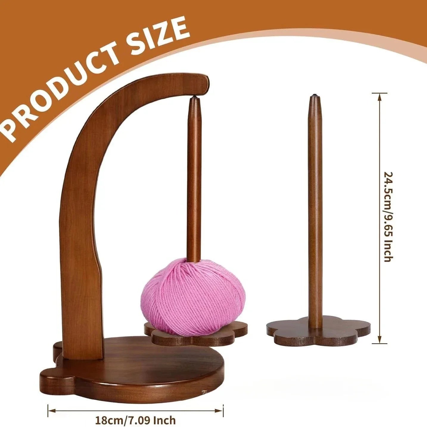 Elegant Wooden Yarn Spool Rack – Tidy Threads, Inspire Creativity
