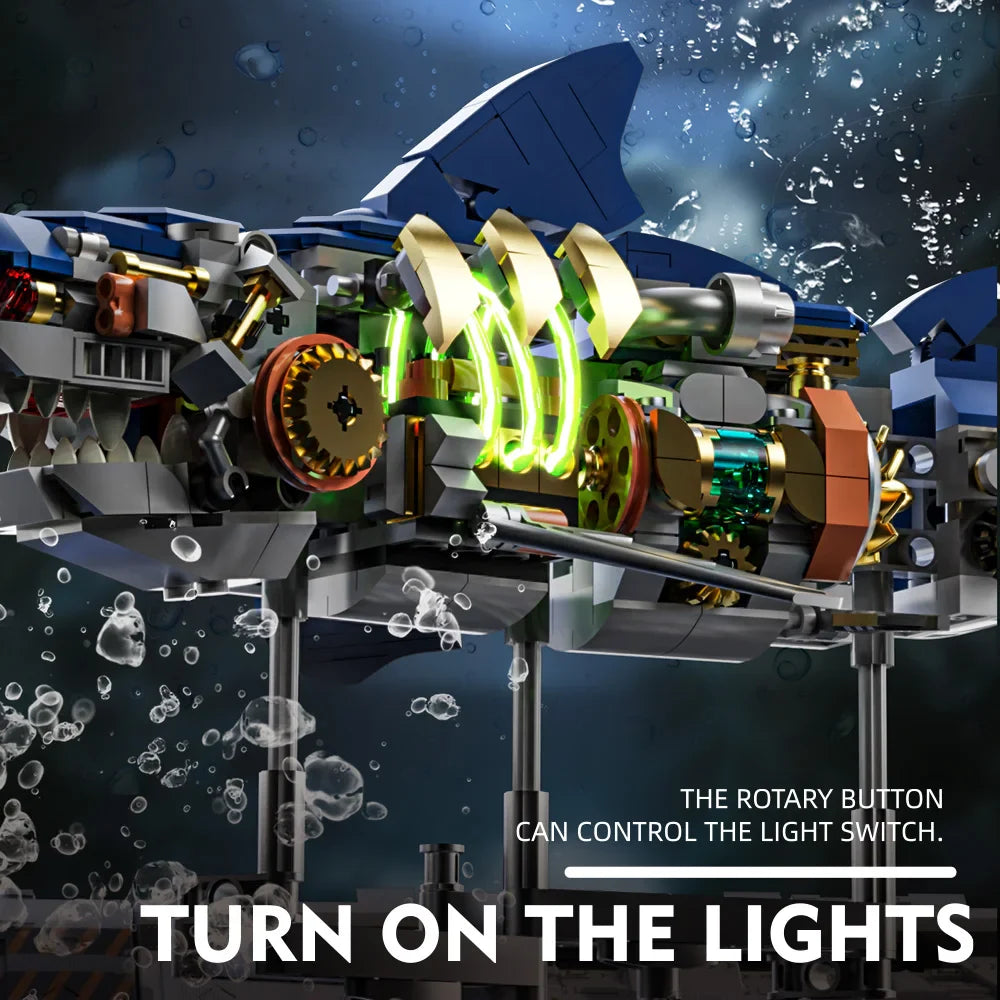 Build-Your-Own Mechanical Shark Set β Glows, Stuns, & Steals the Spotlight