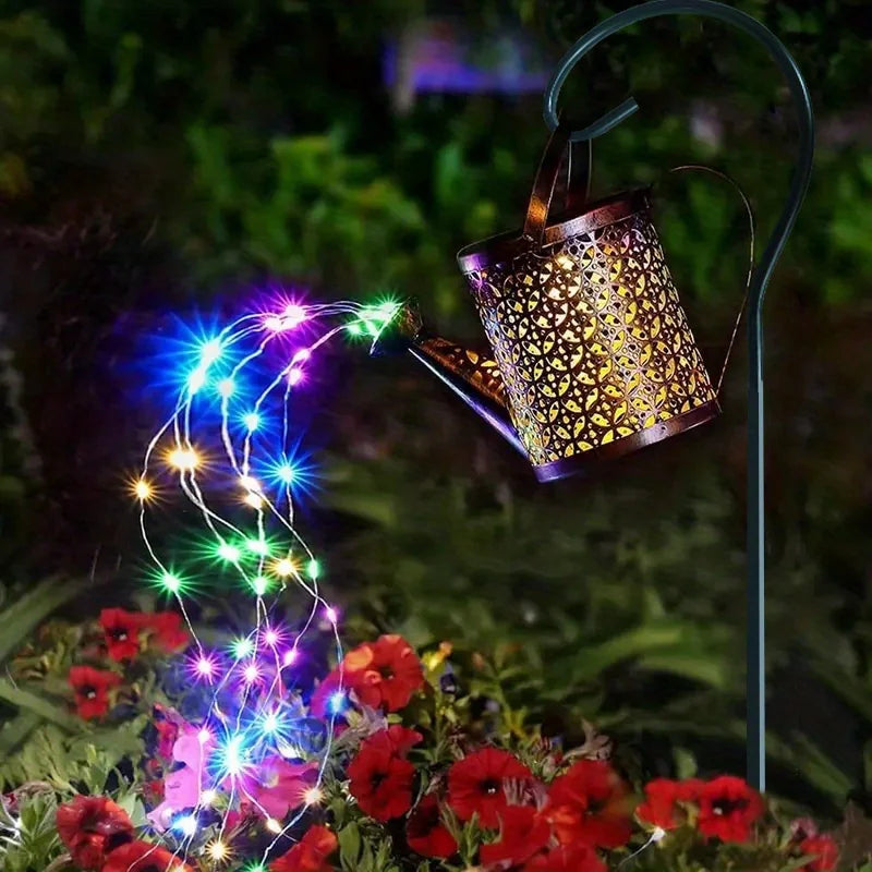 Starlit Shower Solar Watering Can Light – Magical LED Garden Lantern