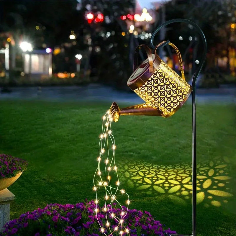 Starlit Shower Solar Watering Can Light – Magical LED Garden Lantern