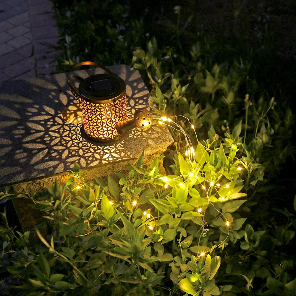 Starlit Shower Solar Watering Can Light – Magical LED Garden Lantern