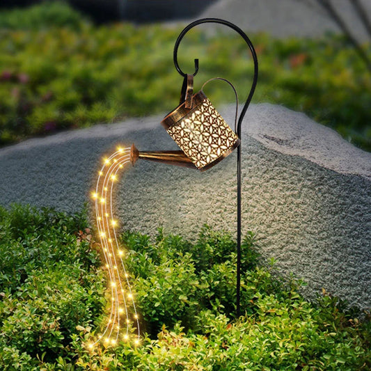 Starlit Shower Solar Watering Can Light – Magical LED Garden Lantern