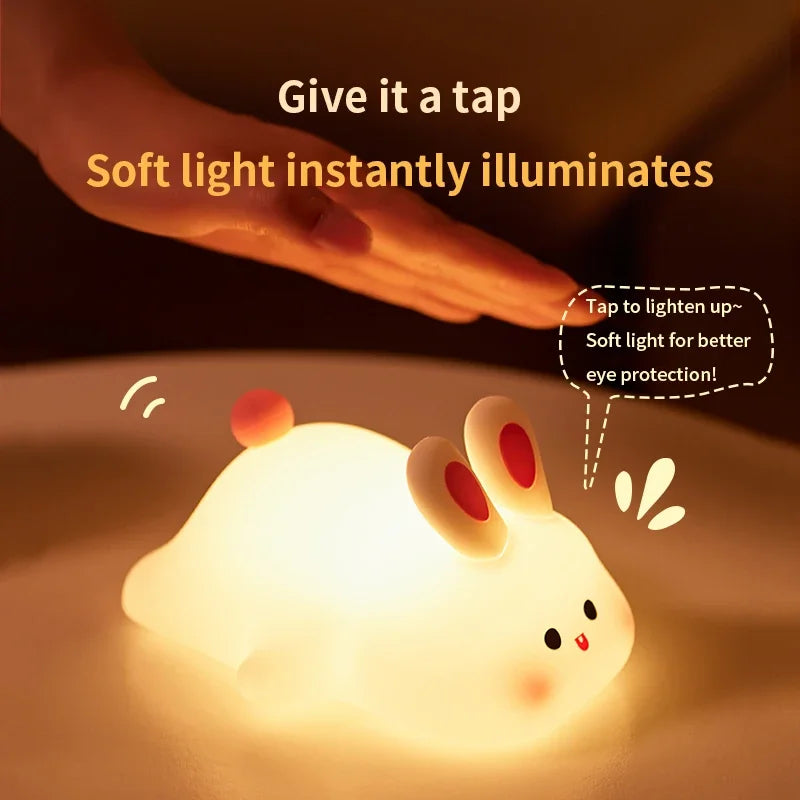 Rechargeable Lazy Panda Night Lamp β Tap-On Glow for Cozy Corners