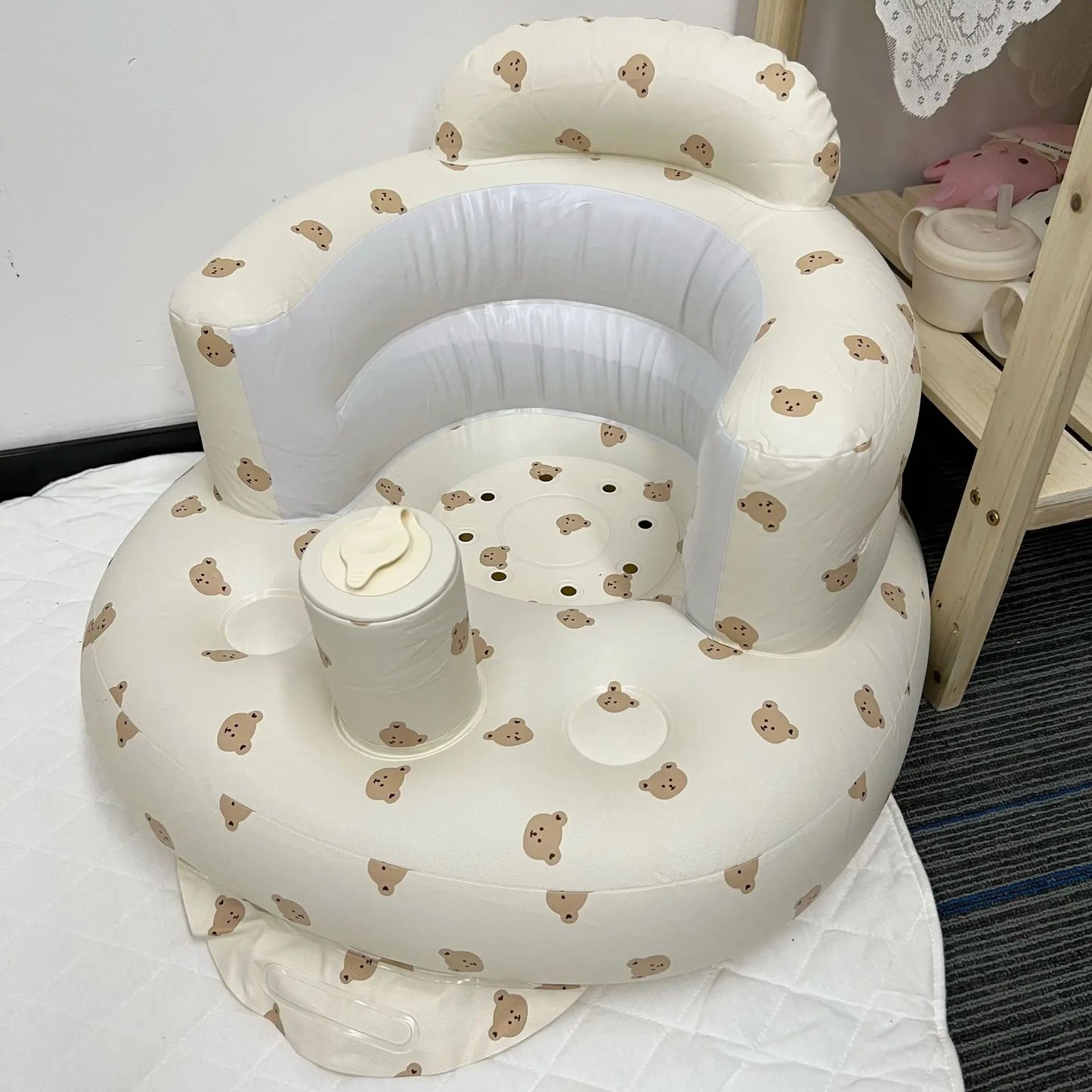 Inflatable Stylish Sofa - Portable Support for Little Sitters