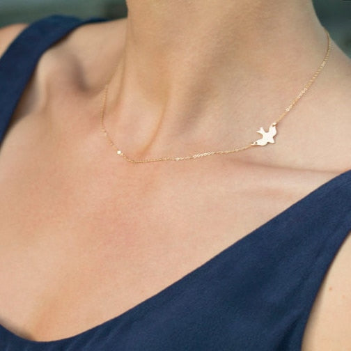Elegant Bird Pendant Necklace