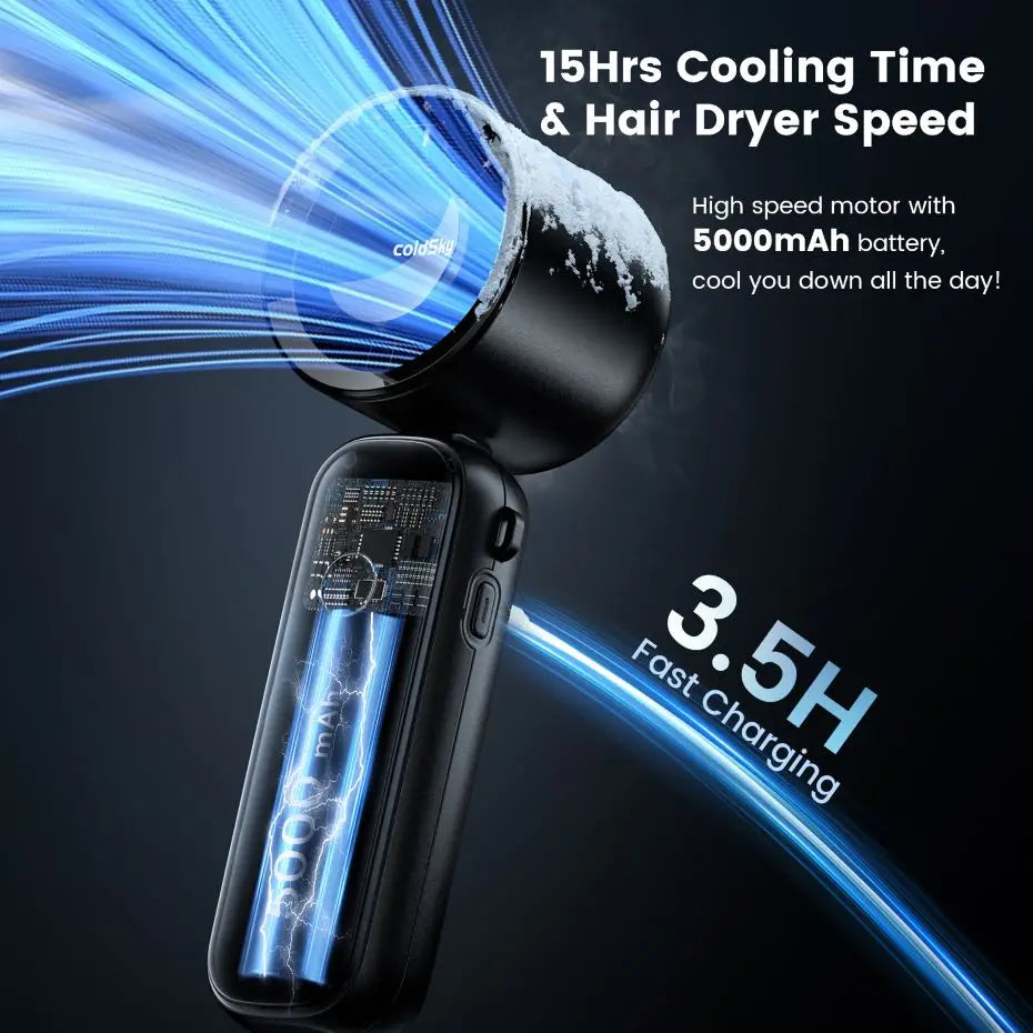 Turbo Handheld Fan for Instant Chill Anywhere
