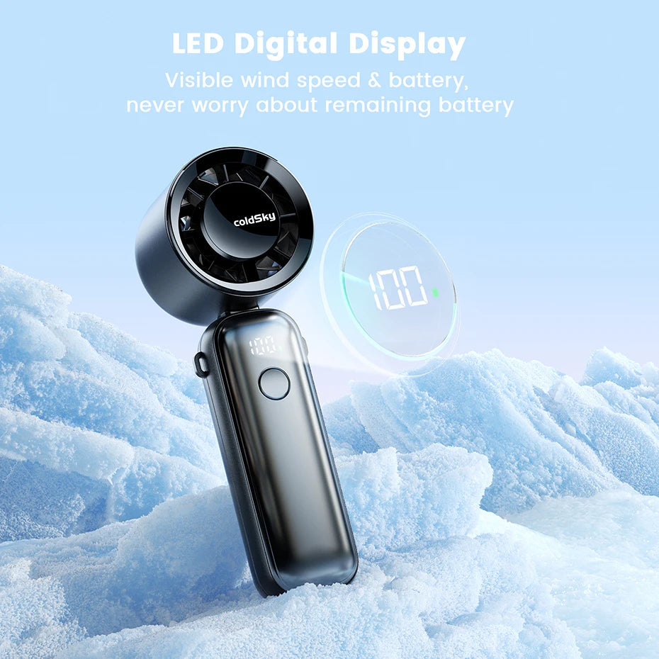 Turbo Handheld Fan for Instant Chill Anywhere