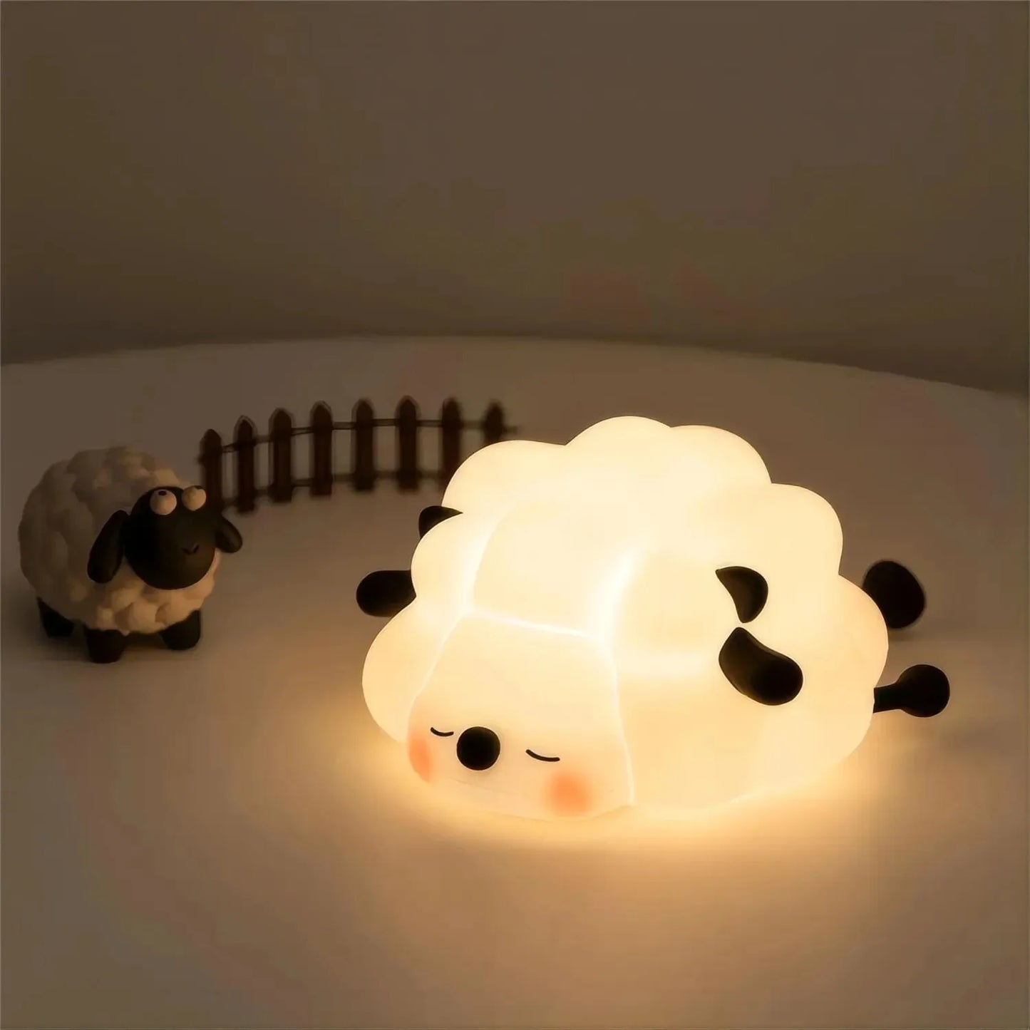 Rechargeable Lazy Panda Night Lamp – Tap-On Glow for Cozy Corners