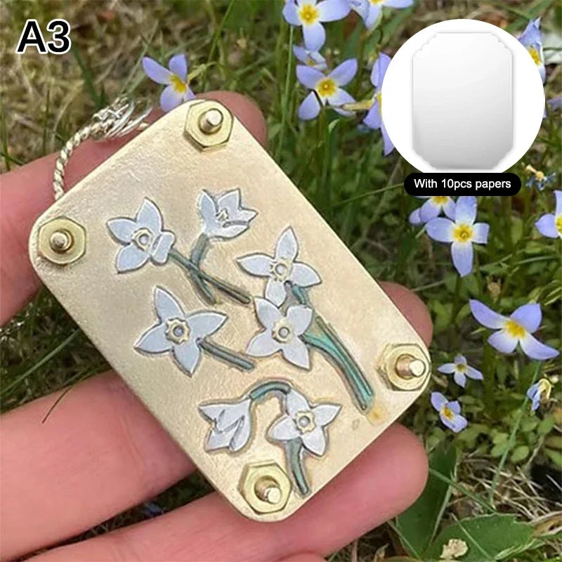 Pocket Flower Press Kit – Preserve Real Blooms for Crafts & Keepsakes